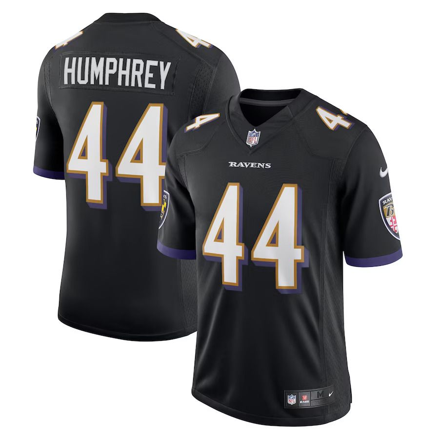 Men Baltimore Ravens #44 Marlon Humphrey Nike Black Vapor Limited NFL Jersey